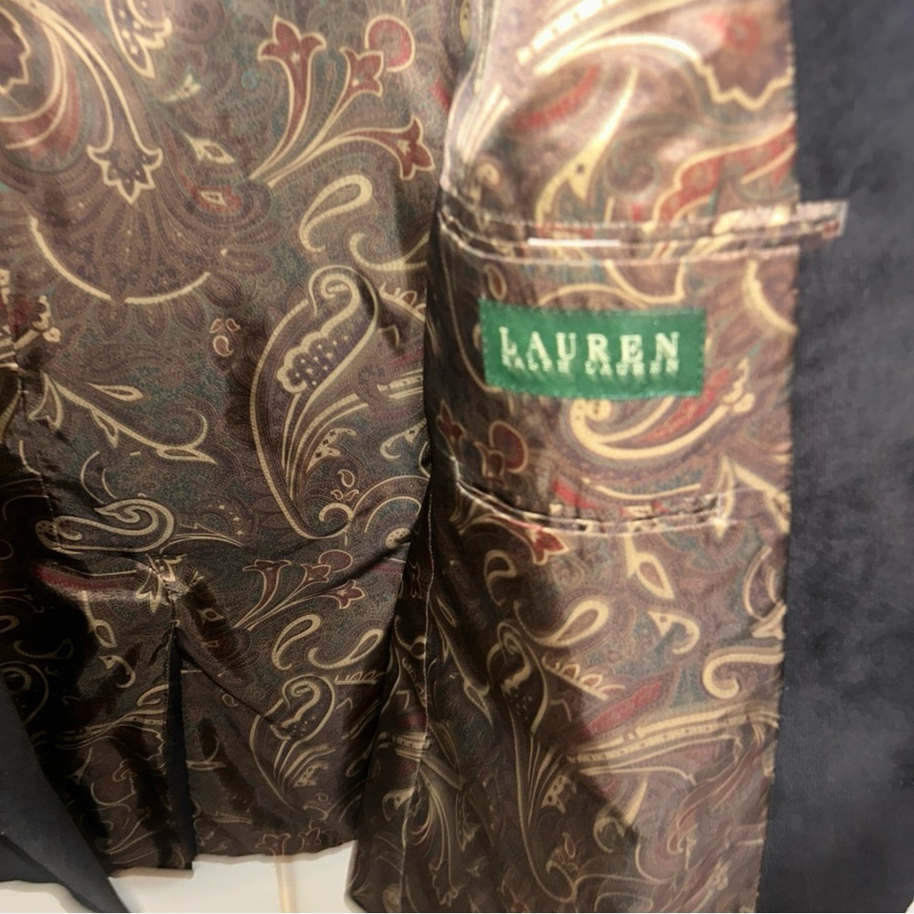 Lauren Ralph Lauren Corduroy Blazer Brown Sport Coat Preppy Travel Mens 48R - Picture 5 of 13